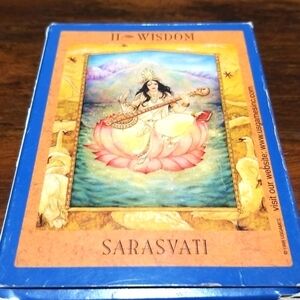 The Goddess Tarot by Kris Waldherr, printed in Belgium. 78 cards deck.